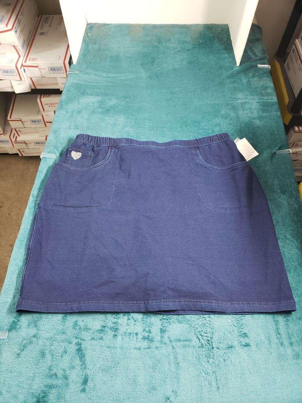 Dream Jeannes Skirt Size Extra Large Womens Blue Career Ladies Work NWT